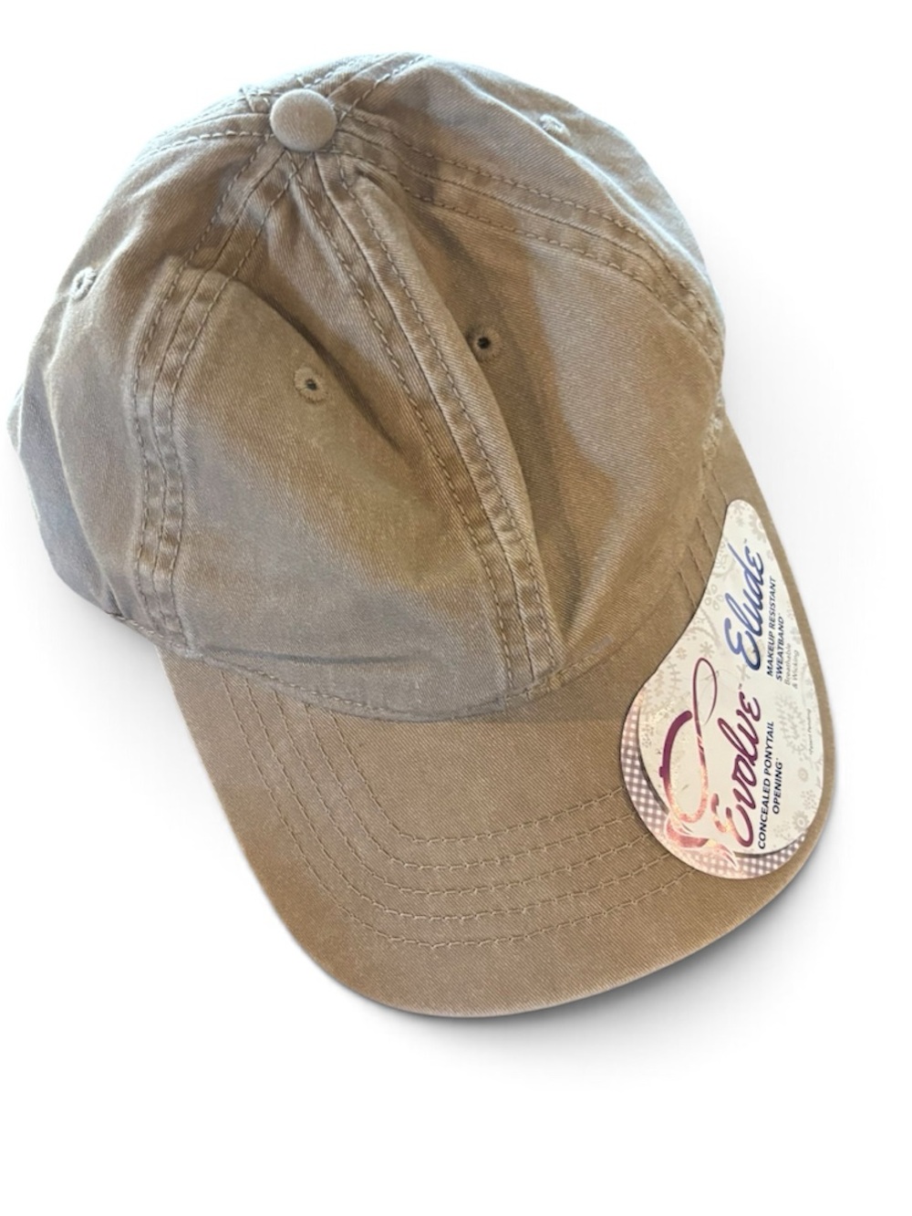 INFINITY HER CASSIE PONYTAIL CAP, Tan Brown/Camo,Ballgame Outdoor Camping Hiking
